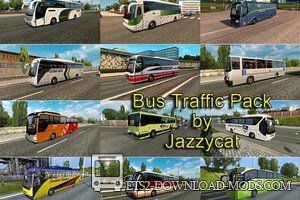 Пак автобусов в трафик v3.1 для ETS 2 1.30