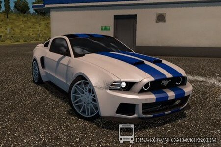 Спорткар Ford Mustang из Need For Speed для ETS 2 1.30