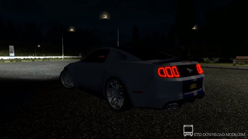  Мод на спортивный автомобиль Ford Mustang из Need For Speed для Euro Truck Simulator 2 1.30