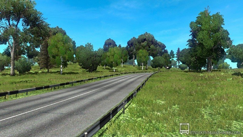 Скачать мод New Summer Environment - Летняя окружающая среда от Grimes v2.6 для Euro Truck Simulator 2 1.30
