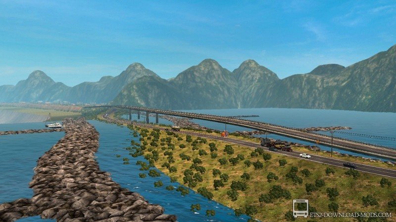 Скачать мод на карту Колумбии - Colombia Map 3.0.9 для Euro Truck Simulator 2 1.30