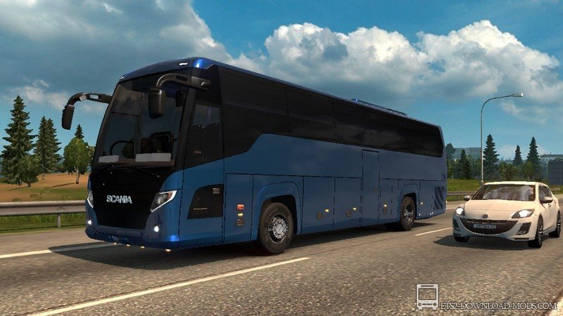 Скачать мод на автобус Scania Touring K360 для Euro Truck Simulator 2 1.30