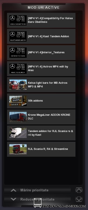 Скачать мод на грузовик Mercedes Actros MP4 edit by Alex v1.4 для ЕТС 2 1.35