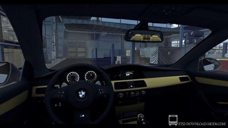 Скачать мод на авто BMW M5 E60 v1.0 для Euro Truck Simulator 2 1.35 / 1.36