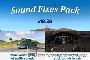 Звуки Sound Fixes Pack для ЕТС 2 1.35 / 1.36