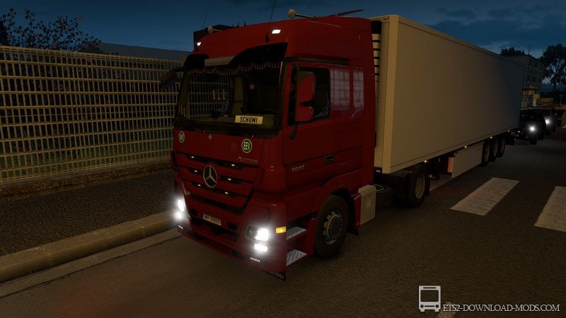 Скачать мод на грузовик Mercedes-Benz Actros MP3 Reworked v.3.0 для Euro Truck Simulator 2 1.36