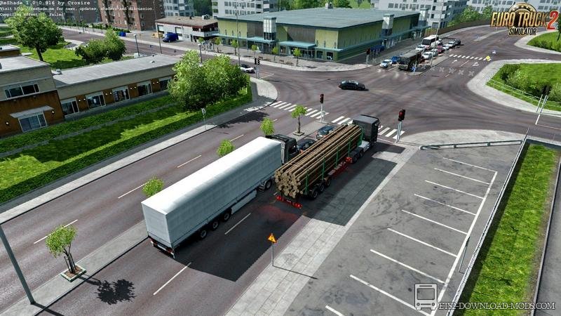 Скачать мод на улучшенный трафик Real Traffic Density and Ratio v1.36.c для Euro Truck Simulator 2 1.36