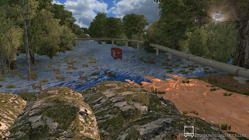 Скачать мод на карту Бразилии - Brazil North Map v4.0 для Euro Truck Simulator 2 1.36