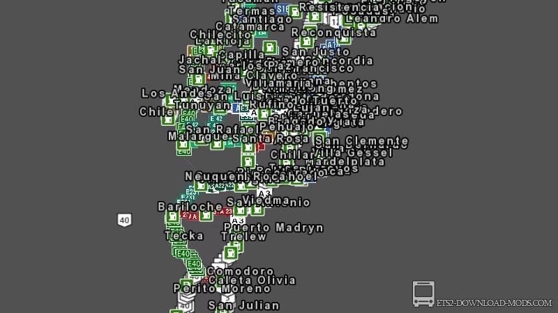 Карта Аргентины для ЕТС 2 1.36