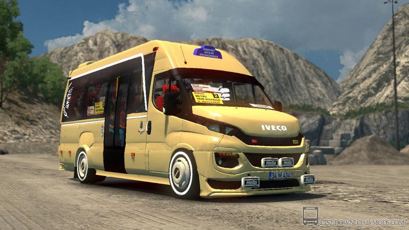 Скачать мод на автобус Iveco Daily v1.5 для Euro Truck Simulator 2 1.36