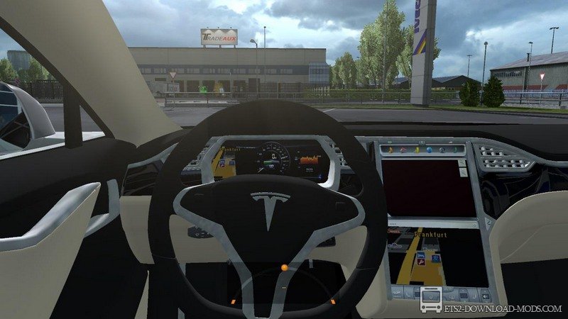 Скачать мод на электрокар Tesla Model S для Euro Truck Simulator 2 1.36 (Тесла для ЕТС 2)