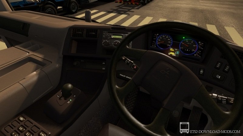 Скачать мод на грузовик Mitsubishi Fuso Super Great 1.370 для Euro Truck Simulator 2 1.37